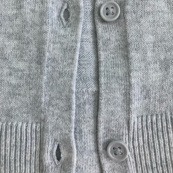 Gap Grey Button Up Knit Cardigan Sweater - Picture 3 of 5
